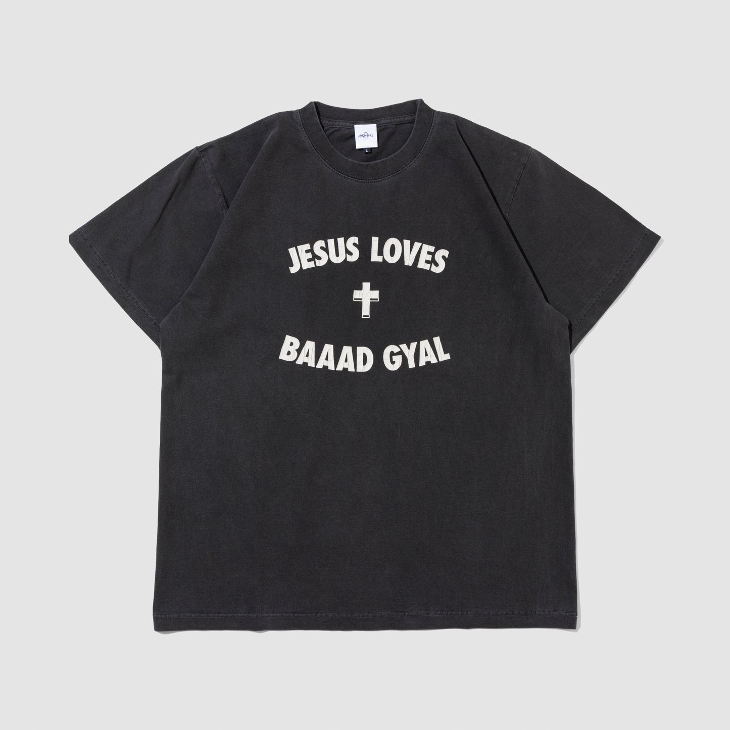 JESUS LOVES BAAAD GYAL Vintage Finish Reworked T-Shirt