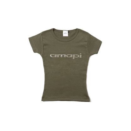 AMAPI STONE t-shirts -ARMY GREEN