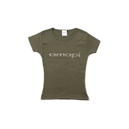 AMAPI STONE t-shirts -ARMY GREEN