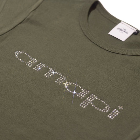 AMAPI STONE t-shirts -ARMY GREEN