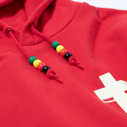 JESUS LOVES BAAAD GYAL HOODIE RED